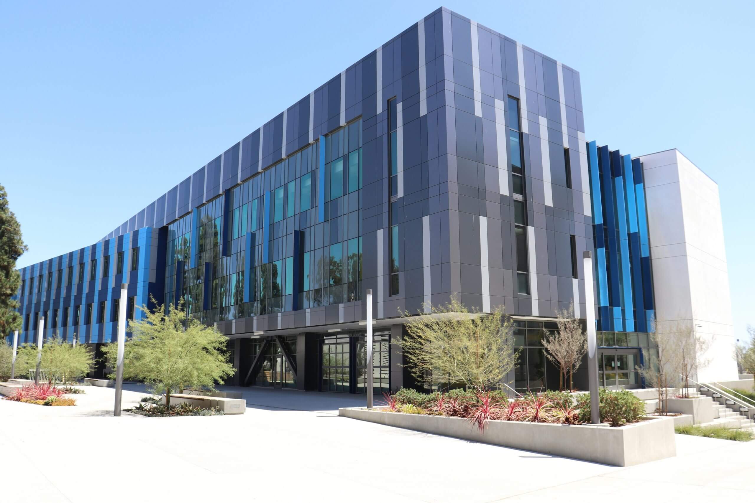 Modern office building with glass facade