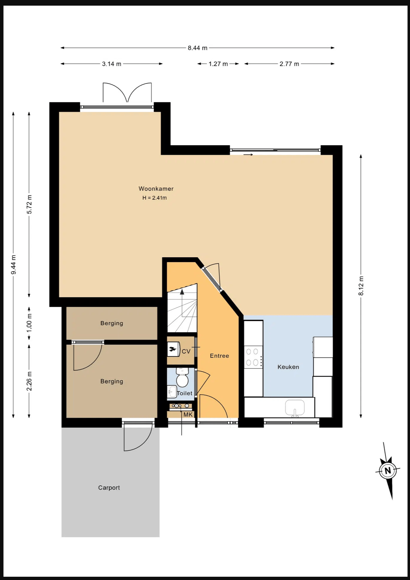 Floor plan of a house layout